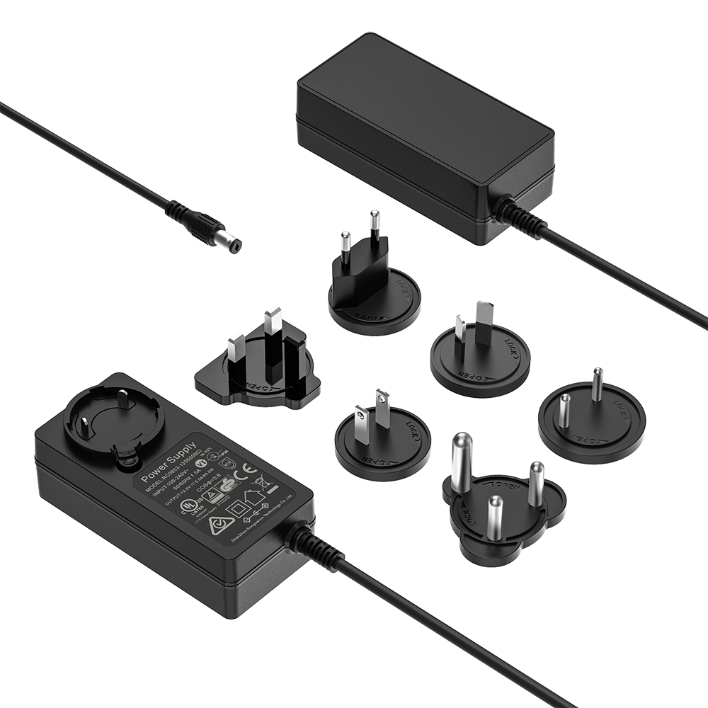 65W Interchangeable Plug Power Adapter